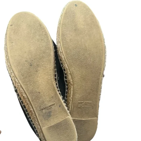Yves Saint Laurent YSL Embroidered Espadrilles Slippers Shoes Flats - Picture 13 of 15